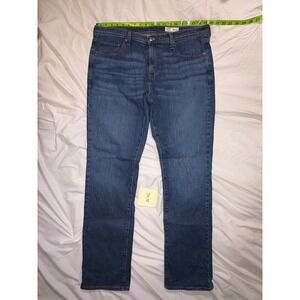 Cremieux Premium Denim Straight Leg Jeans Medium Wash Blue 38x34 Mens T10-03